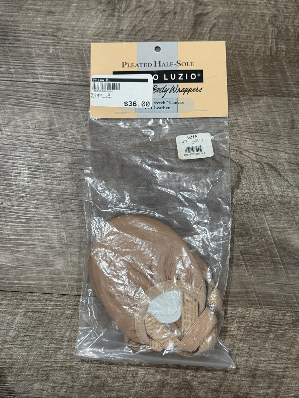 ANGELO LUZIO Child Leather Lyrical Shoes Style No. 621A Size 3 Adult Tan New